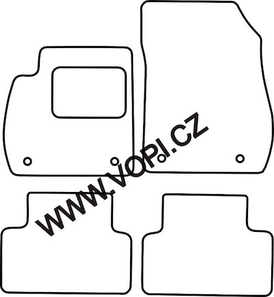 Autokoberce Opel Zafira C 01/2012 - Colorfit (3463)